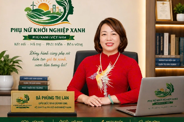 GIỚI THIỆU GIÁM ĐỐC GWE BÀ PHÙNG THỊ LAN GIÁM ĐỐC PHỤ NỮ KHỞI NGHIỆP XANH (GWE)