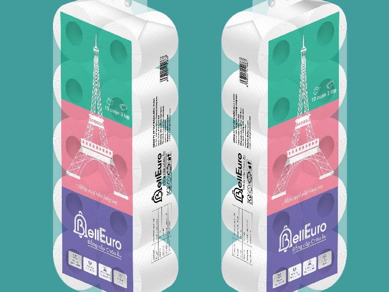 Giấy Cuộn Có Lõi Cao Cấp Bell Euro